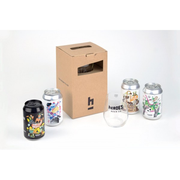 Heroes 手工啤酒＋酒杯套裝 A